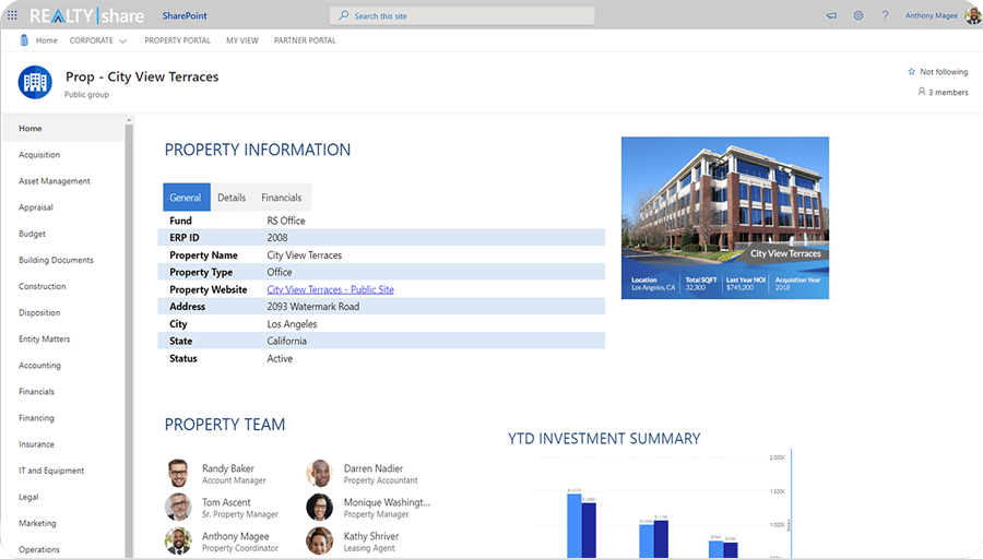 Property Portal Allows Users to View Related Documents